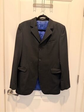 Givenchy Men Black Wool
Blazer Jacket Size L